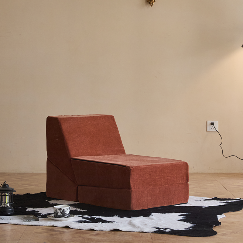 2-in-1 Convertible Single Foldable Foam Sofa