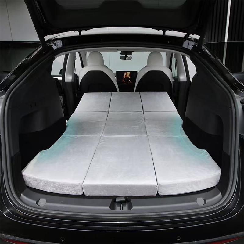 Tri-Fold Foldable Car Memory Foam Mattress