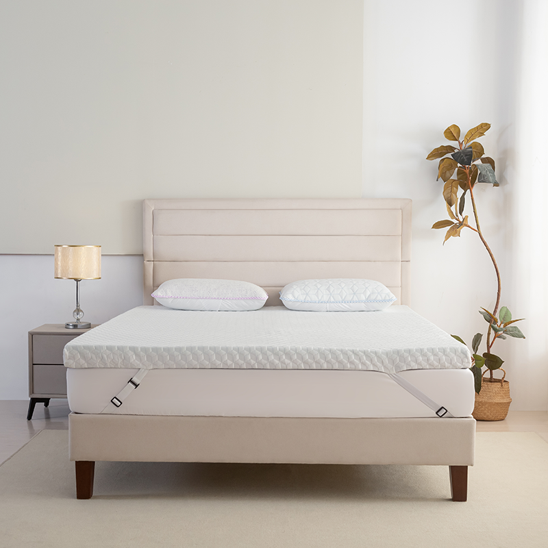Memory Foam Topper with Securing Straps